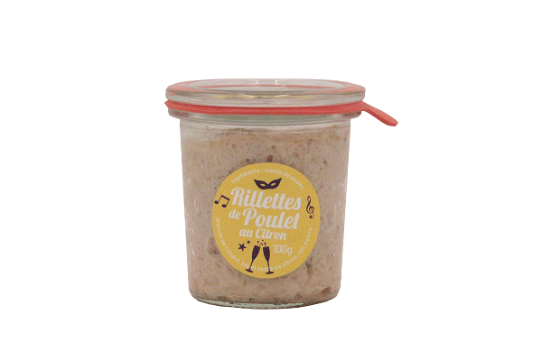 LA FERME BIDAUD- Rillettes de Poulet au citron 100g