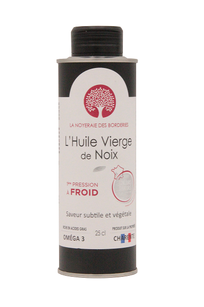 LA NOYERAIE DES BORDERIES- Huile Vierge de Noix 1ère pression à froid- 25cl