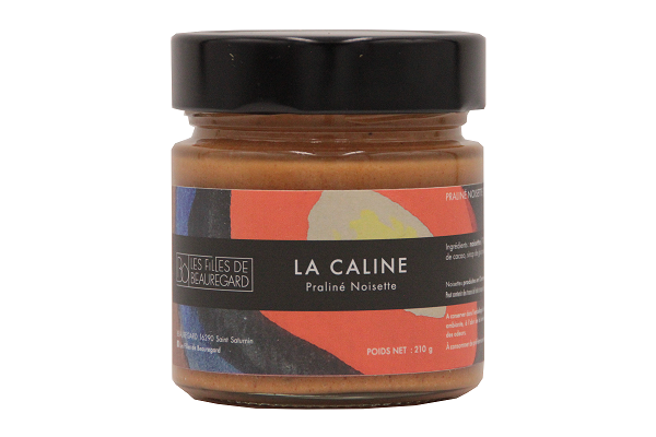 LES FILLES DE BEAUREGARD- Pâte à tartiner LA CALINE  "Praliné Noisettes"-210g