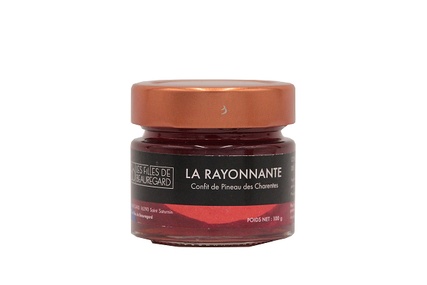 LES FILLES DE BEAUREGARD-  "LA RAYONNANTE "Confit de Pineau des Charentes Rouge"  -100g