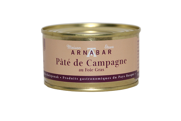 ARNABAR- Pâté de campagne 20% foie gras- 125GR