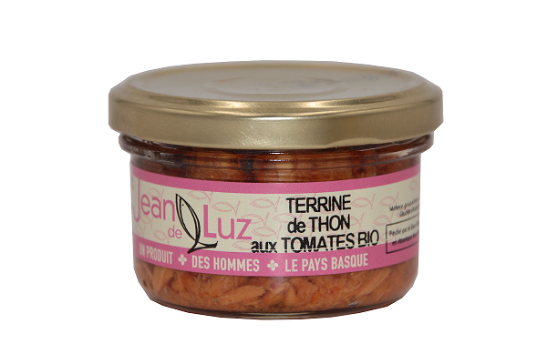CONSERVERIE SAINT JEAN DE LUZ- Terrine de thon à la tomate BIO- 85GR