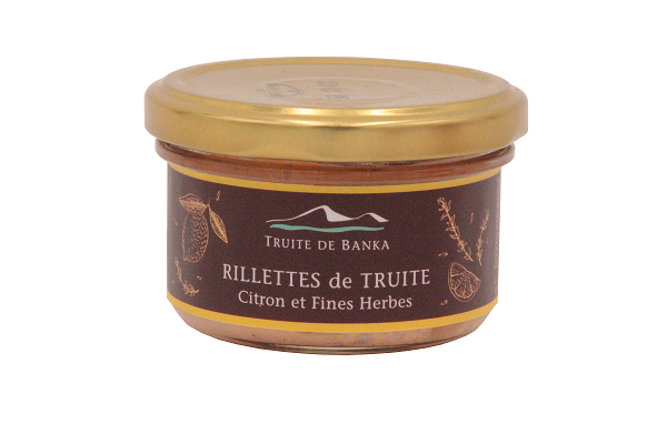 Rillette de truite au citron et fines herbes-TRUITE DE BANKA