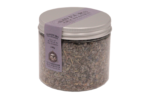 LE COMPTOIR DES PERTUIS- Gros Sel ile de Ré Aromatisé Saveurs Occitanes 140g