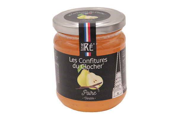 LES CONFITURES DU CLOCHER- Confiture de Poire Vanillée- 240g 