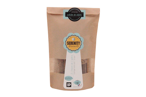 SERENITY BISCUITS- Lamelles fines à la poêlée de cèpes- 90g