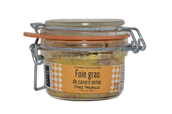 CHEZ MORILLE- Foie gras de canard entier cuit- 120g