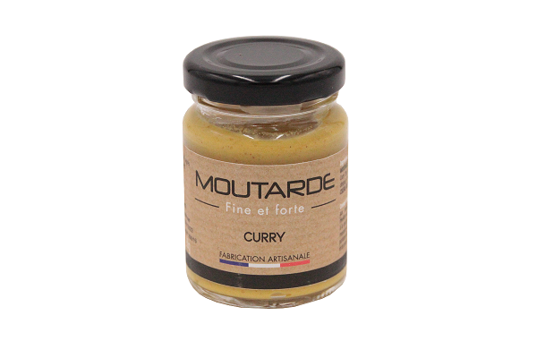 LA MOUTARDERIE- Moutarde fine et forte au curry- 90g