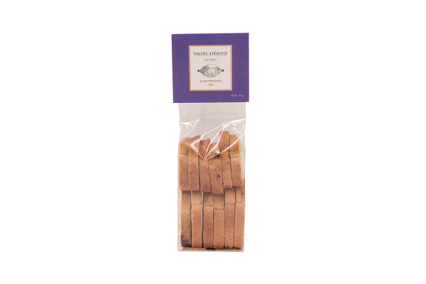 LA CHANTERACOISE - Toasts Apéritifs aux Figues 40g - 1 à 2 personnes