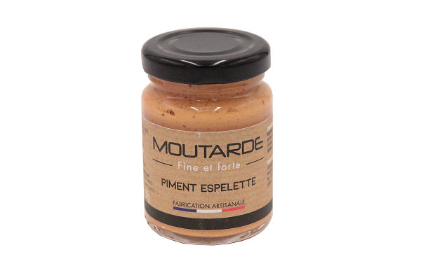 LA MOUTARDERIE- Moutarde fine et forte au Piment d'Espelette- 90g