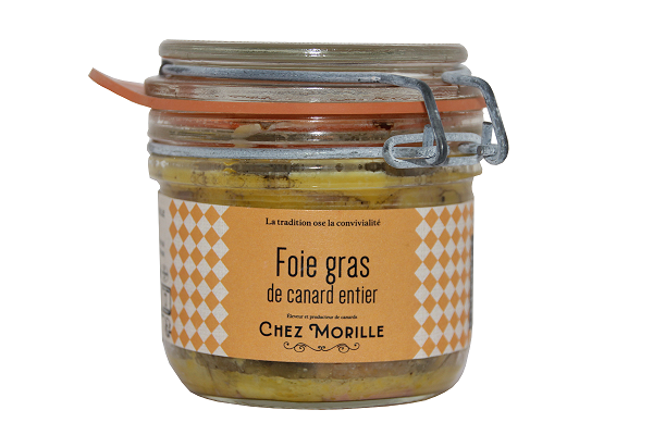 CHEZ MORILLE- Foie gras de canard entier cuit- 180g