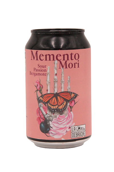 Bière Sour aux fruits de la passion et bergamote "MEMENTO MORI" 33cl -LA DEBAUCHE 