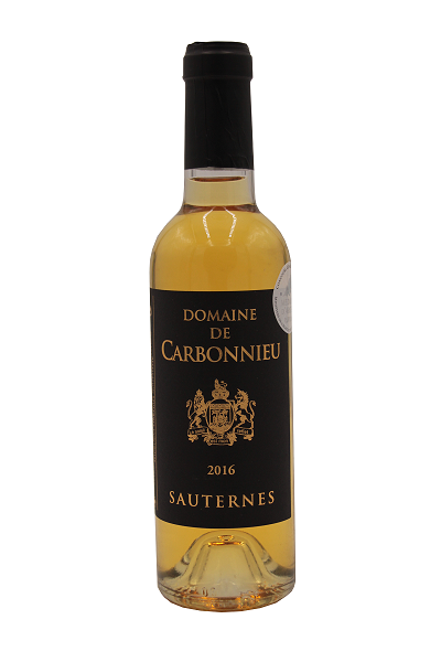 DOMAINE DE CARBONNIEU - Vin Blanc Liquoreux AOC Sauternes  37.5cl - Prestige 2016