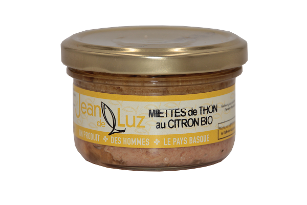 CONSERVERIE SAINT JEAN DE LUZ- Miette de thon au citron et à l'huile d'olive BIO- 85GR