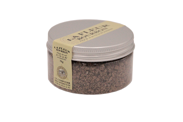 LE COMPTOIR DES PERTUIS- Fleur de Sel Ile de Ré Aromatisée Fleur Vanille Bourbon 70g
