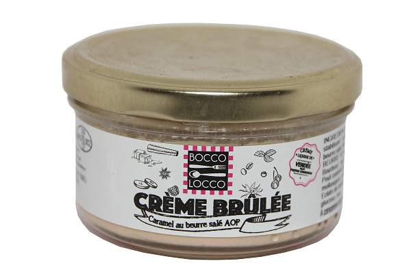 BOCCO LOCCO-Crème Brûlée au Caramel Beurre Salée et ses éclats de caramel - 120g