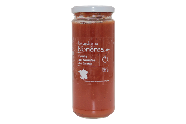 Coulis de Tomates BIO des Landes - Les Jardins de Nonères