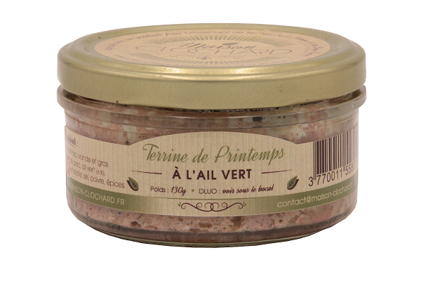 MAISON CLOCHARD- Terrine de printemps à l'ail vert -EDITION LIMITEE-130g