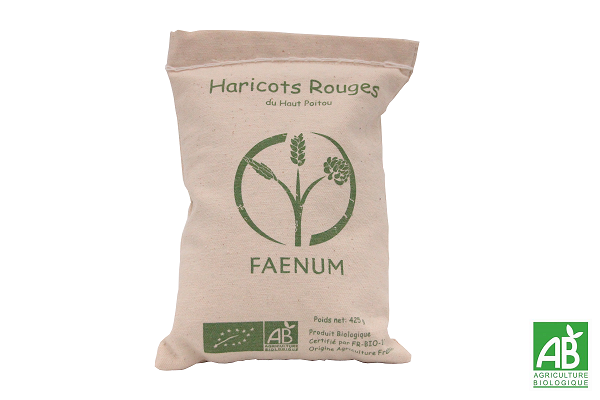 FAENUM- Haricots Rouges BIO du Poitou- 425g