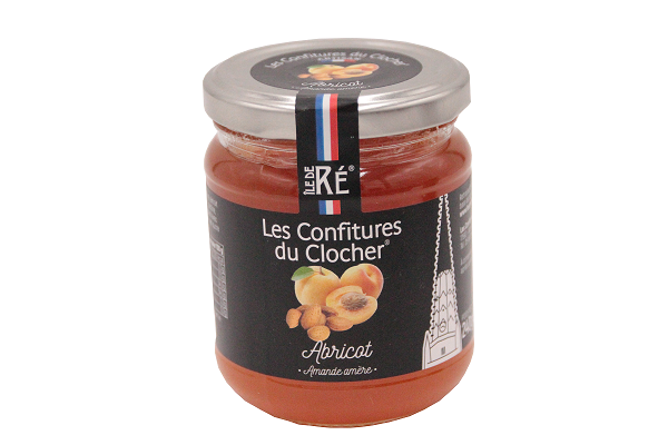 LES CONFITURES DU CLOCHER- Confiture d'Abricot Amande amère- 240g 