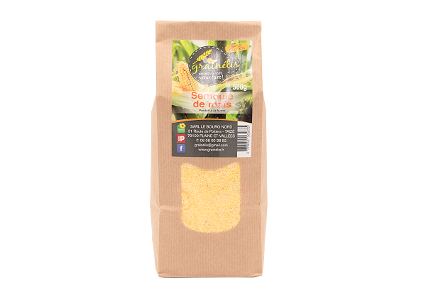 GRAINELIS- Semoule de Maïs pour Polenta 500g