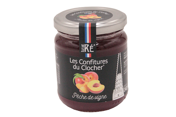 LES CONFITURES DU CLOCHER- Confiture de Pêche de Vigne- 240g