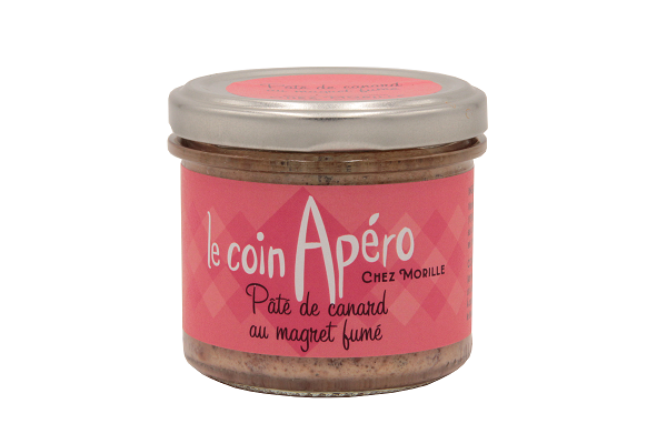 CHEZ MORILLE -Coin Apéro- Pâté de canard au magret fumé - 90g 