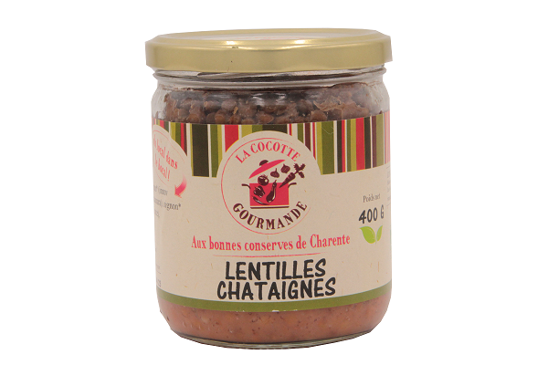 LA COCOTTE GOURMANDE- Lentilles Chataignes BIO- 400g