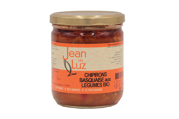 CONSERVERIE SAINT JEAN DE LUZ- Chipirons à la Basquaise aux légumes BIO - 380GR